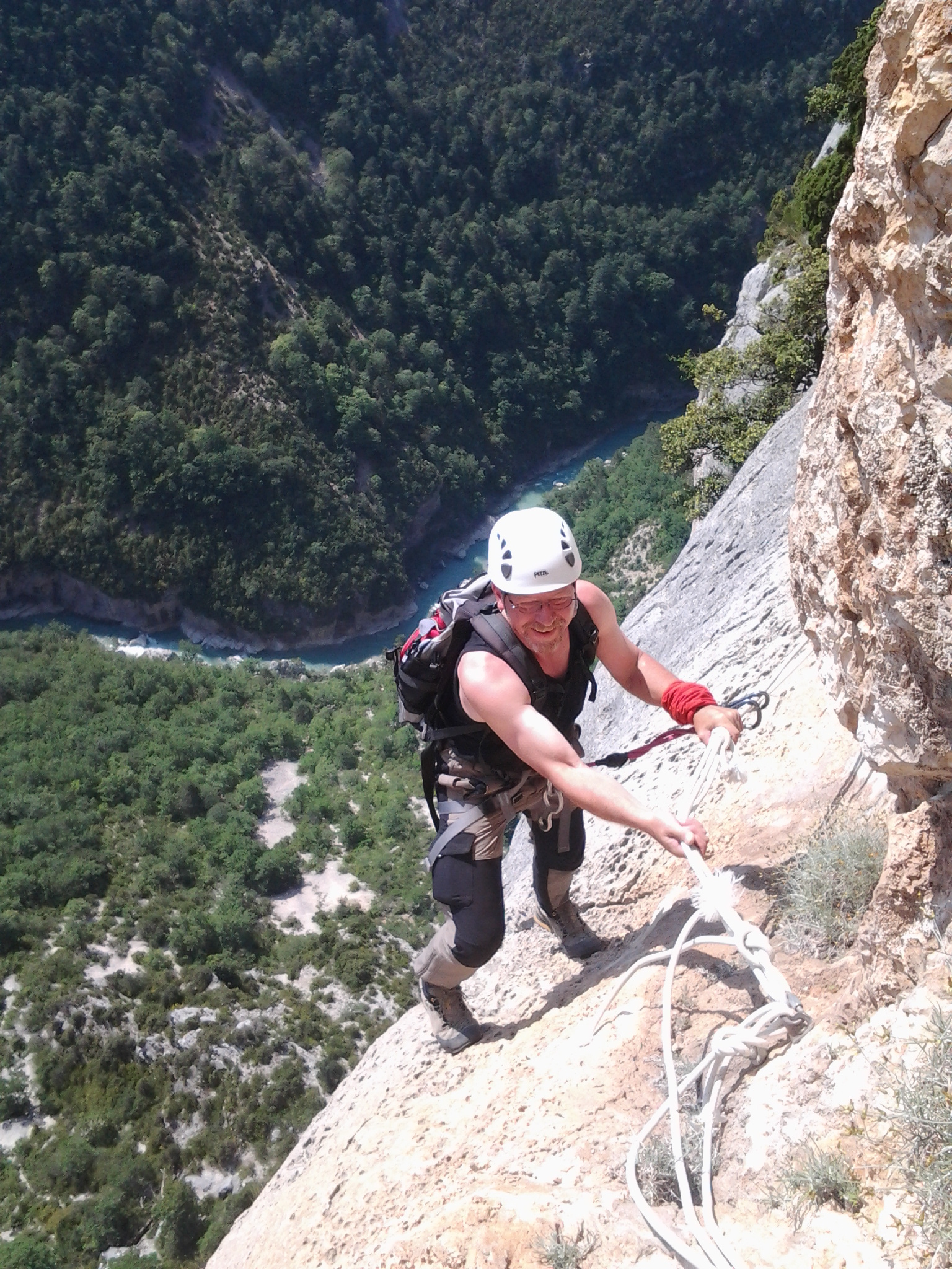 Parcours aventure et via cordata dans les Gorges du Verdon