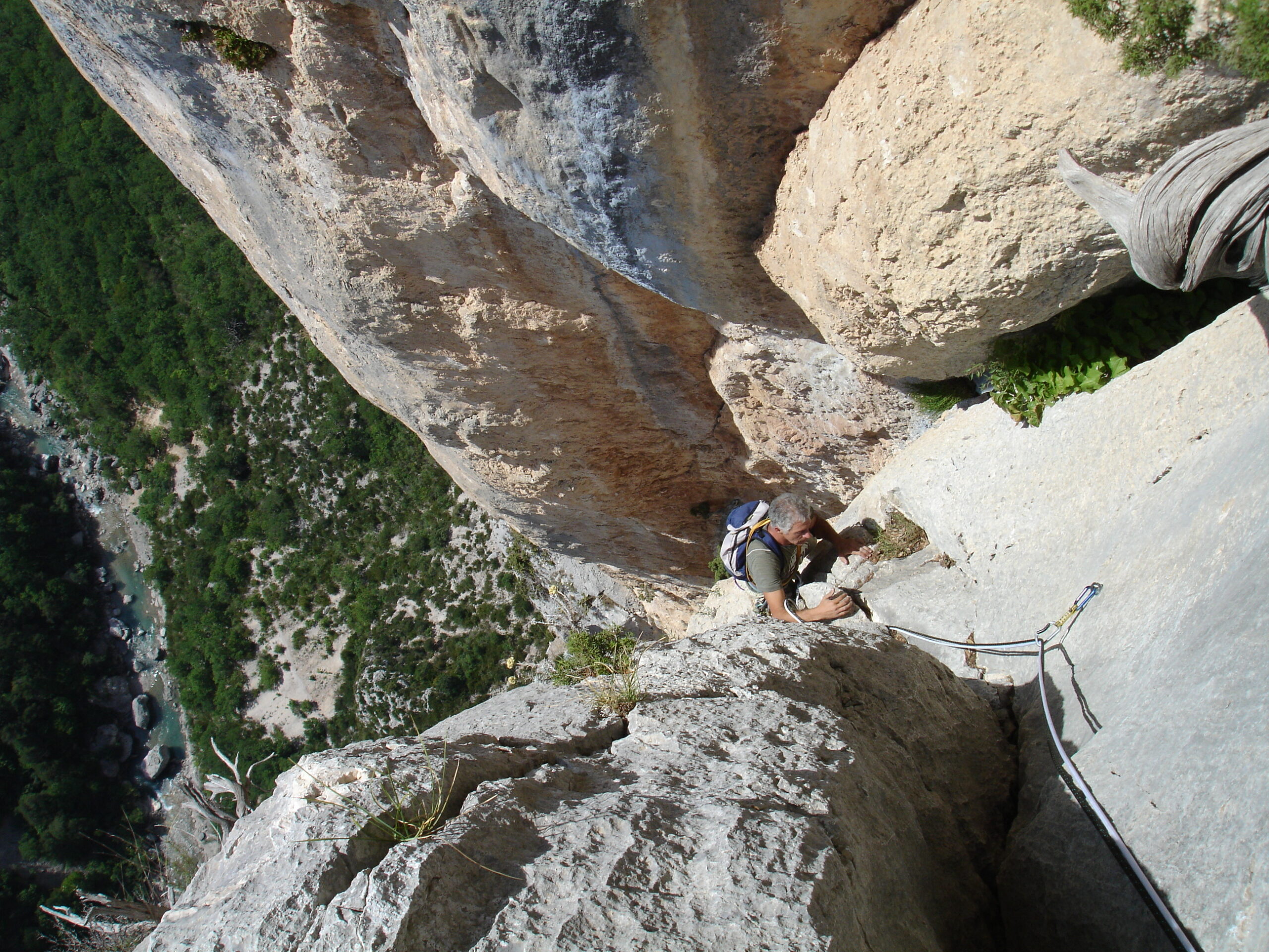 Escalade grande voies Gorges du Verdon